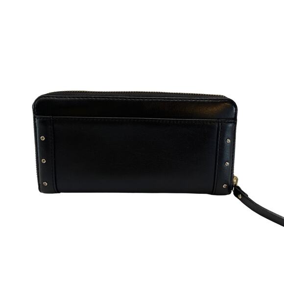 Kate Spade New York Helena Black Leather Studded Zip Around Continental Wallet - Picture 3 of 15